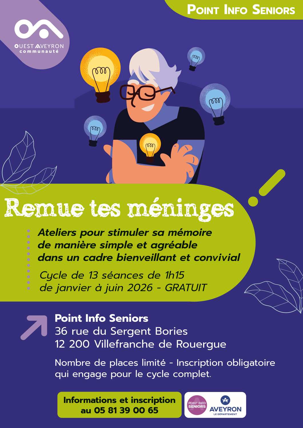 Lire la suite à propos de l’article Atelier « Remue tes méninges »